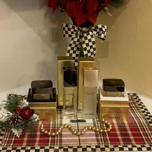 Empty jars of Chanel skin care